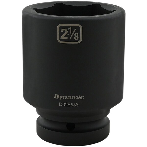 1" Drive Deep Socket, Black Phosphate, Tools 2-1/8" X 1" Drive, 6 Point Deep Length